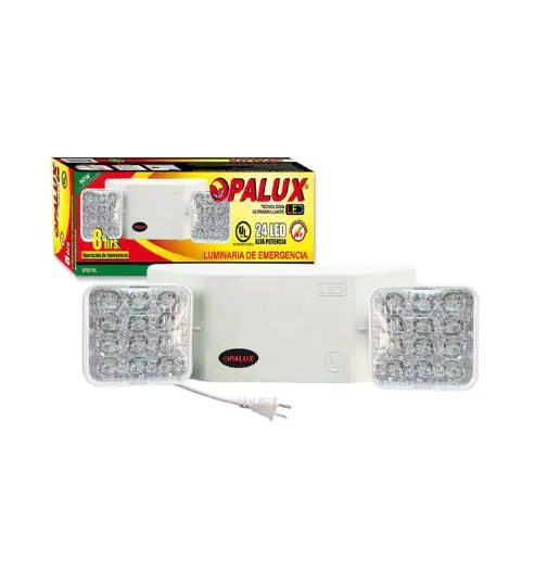 LUZ DE EMERGENCIA 24 LEDS 8 HORAS 9707UL OPALUX