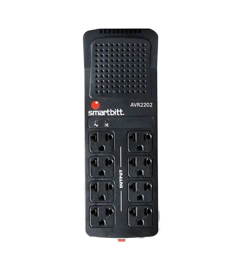 ESTABILIZADOR 2200VA / 1100W 8 TOMAS A 220VAC SBAVR2202 SMARTBITT