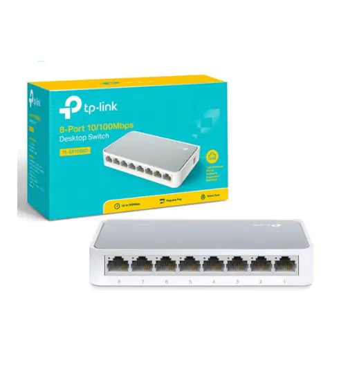 SWITCH TP-LINK TL-SF1008D 8 PUERTOS 10/100MBPS