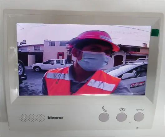 Pantalla video portero.