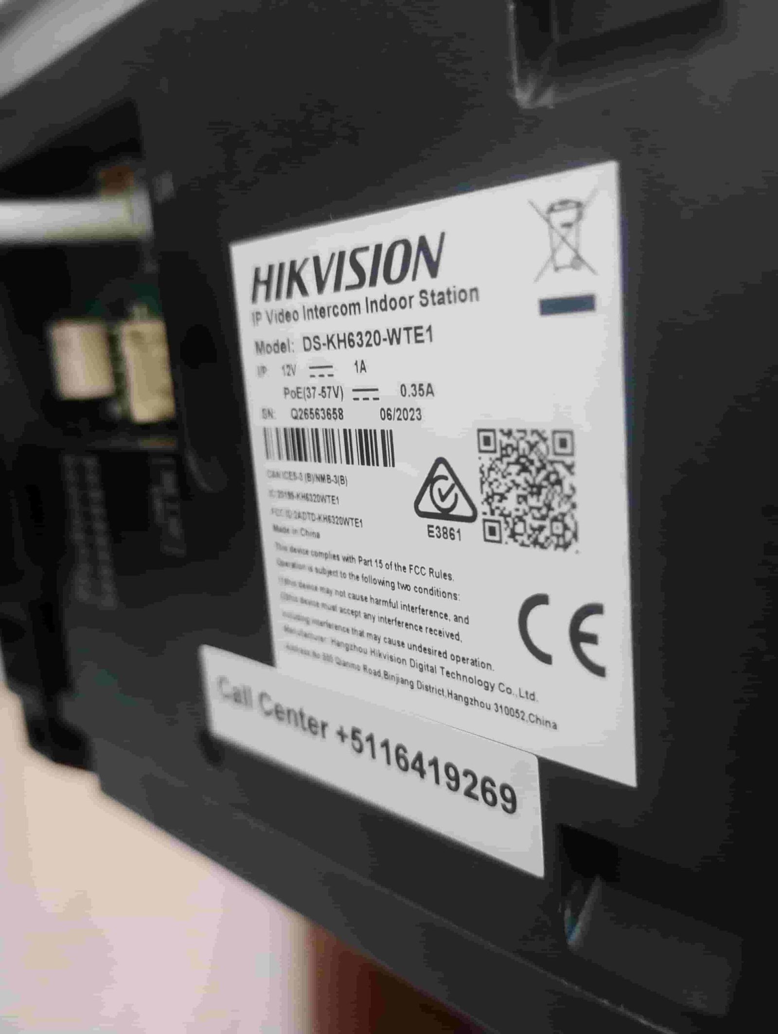 pantalla vista posterior videoportero