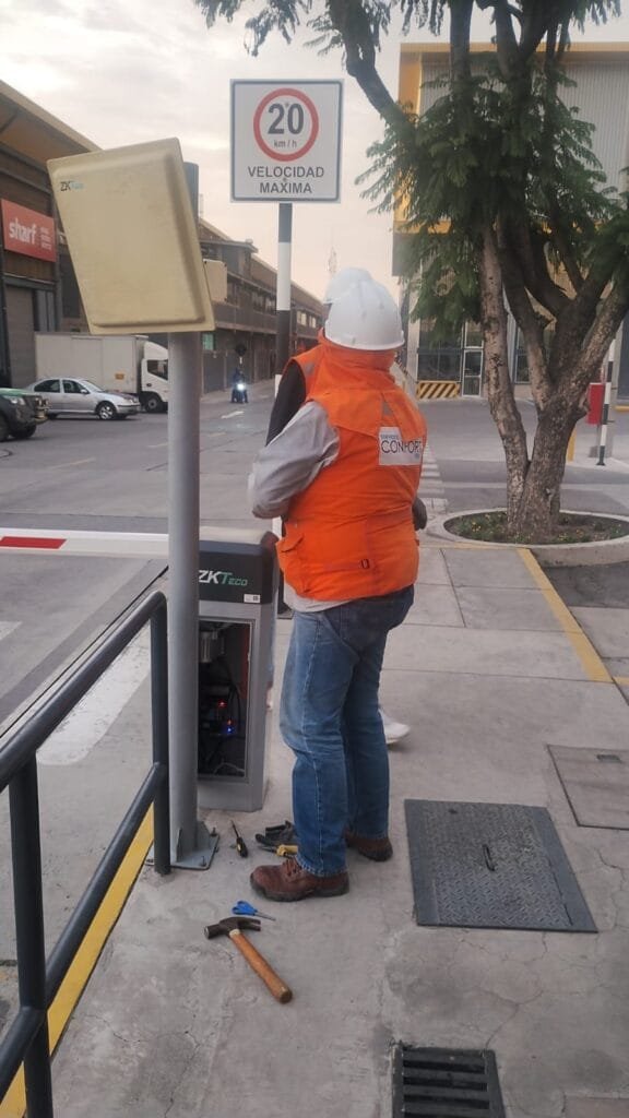 Instalación barrera vehicular